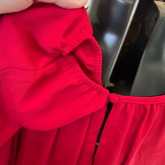 TORRID red cold shoulder top - Picture 7 of 9